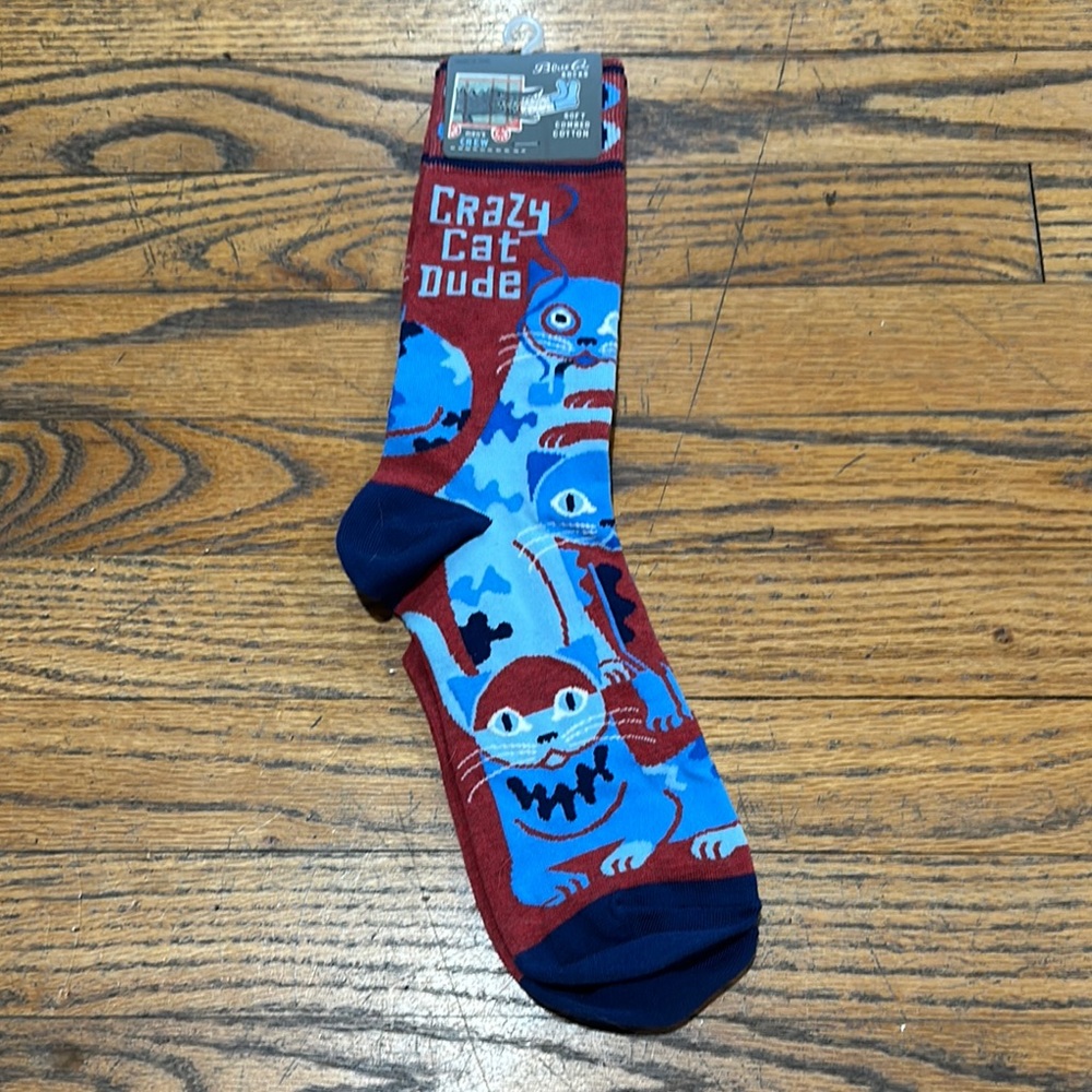 Blue Q Casual Socks Red and Blue Playful Design